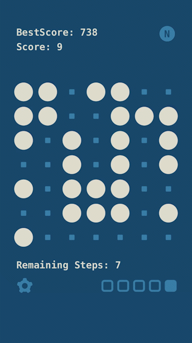 Game Screen - Shuffle